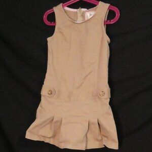 Y2K OLD NAVY Clothing Co. Uniform size 6 Sleeveless Cotton Dress Zip-Up Back